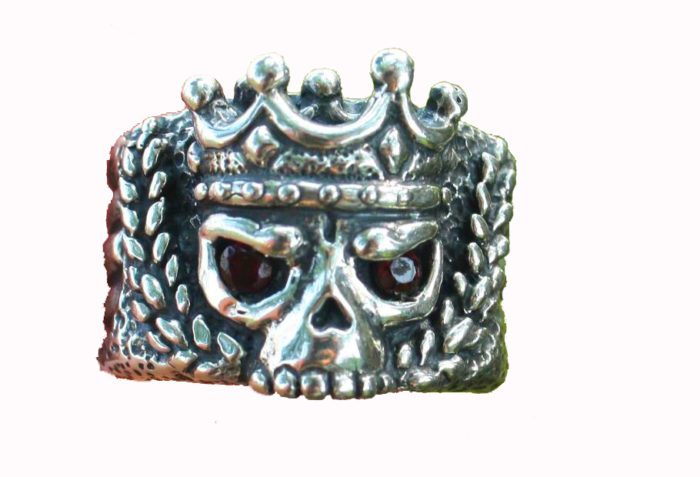 King’s Skull Silver Ring