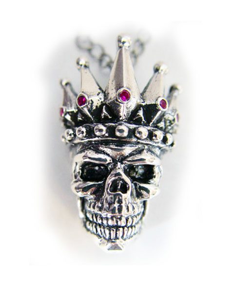 Kings Of King Skull Silver Pendant