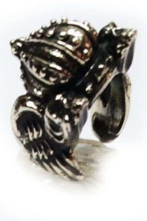 Crown Wingy Silver Ring