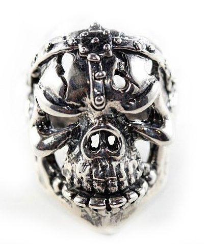 Gargo Skull Sterling Silver Ring