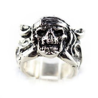 Small Pirate Sterling Silver Ring