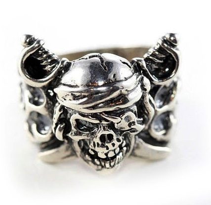 18th Century Pirate Sterling Silver Ring