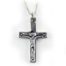 Cross With Jesus Sterling Silver Pendant