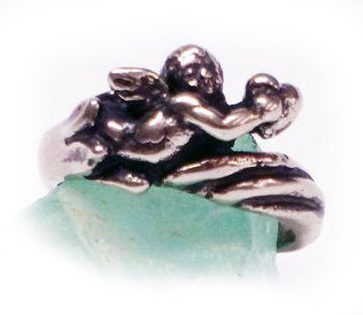 Angel Small Silver Ring