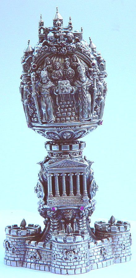 Armenian Historical Sterling Silver Egg 2
