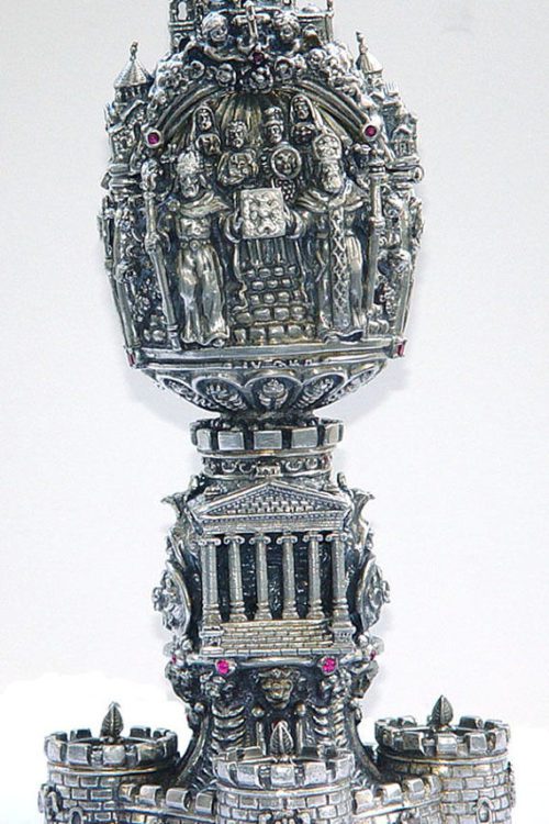 Armenian Historical Sterling Silver Egg