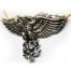 Eagle Carrying Skull Silver Pendant