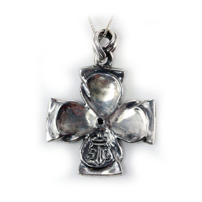 Vintage Sterling Silver Cross Pendant 2