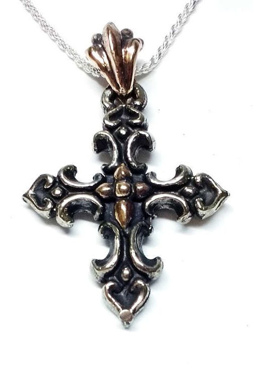 Love Cross Silver Pendant 3 image