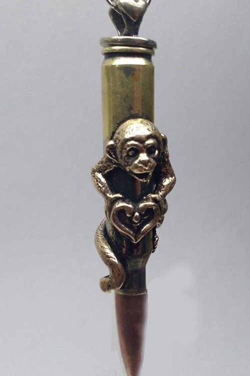 Zodiac Love Bullet “Monkey” Silver Pendant