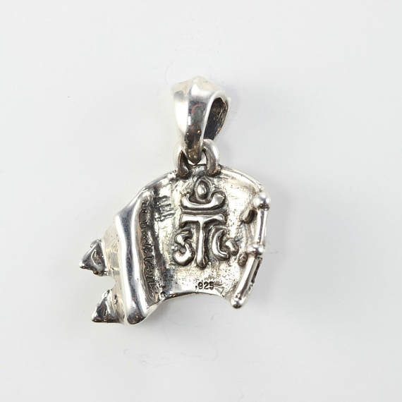 Pirate Flag Sterling Silver Pendant 2