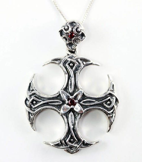X Cross Sterling Silver Pendant