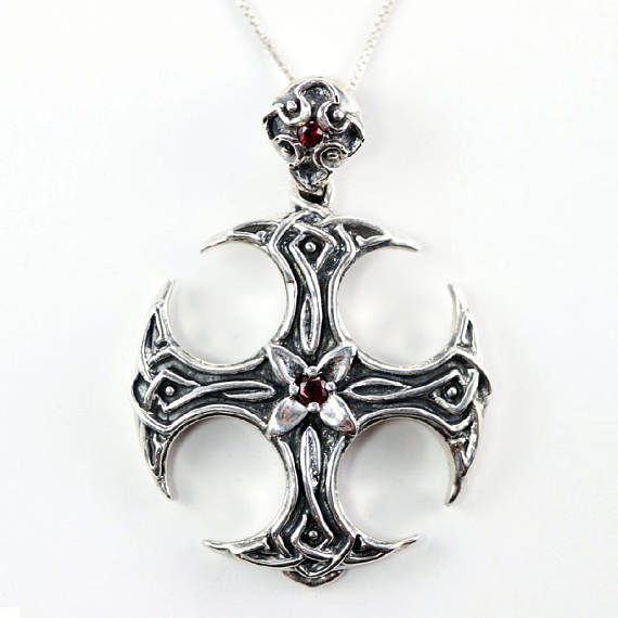 X Cross Sterling Silver Pendant