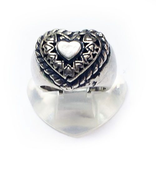 Cute Heart Silver Ring v2