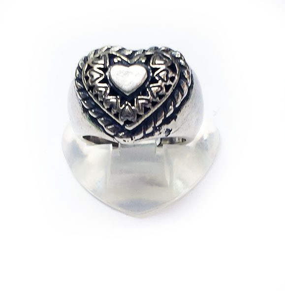 Cute Heart Silver Ring v2