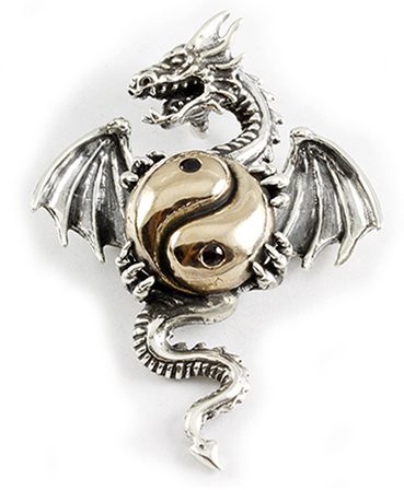 Dragon Yin-Yang pendant