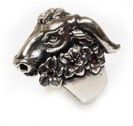 Ox Silver Ring