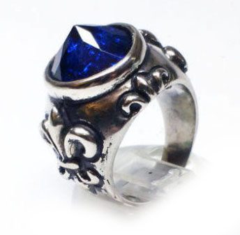 Cone Stone Silver Ring