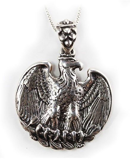 General Eagle Sterling Silver Pendant