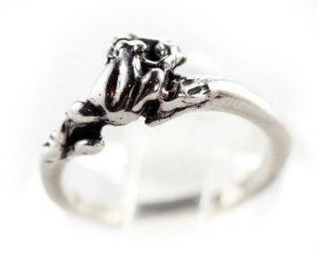 Frog Small Silver Ring