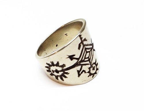 Armenian Symbol Of The Solar System Silver Ring
