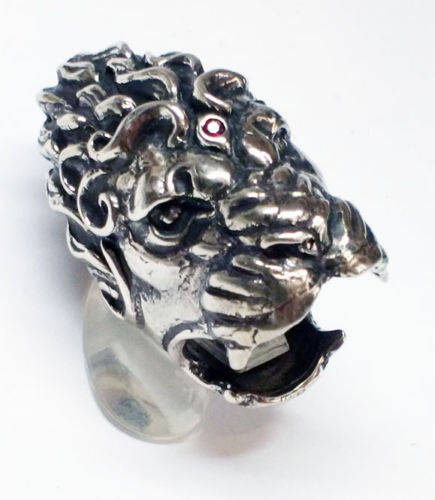 Big Lion Silver Ring 3