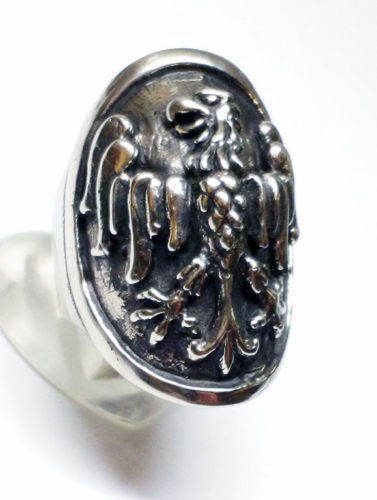 Eagle Shield Silver Ring 2