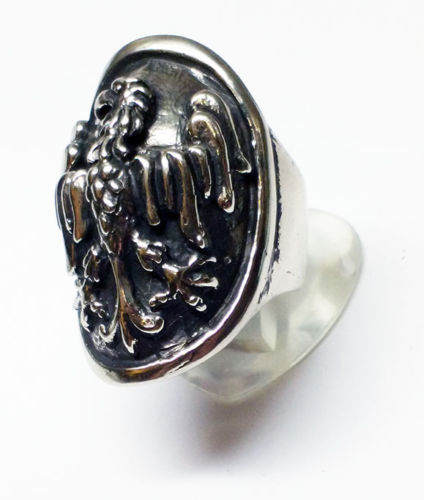 Eagle Shield Silver Ring 5