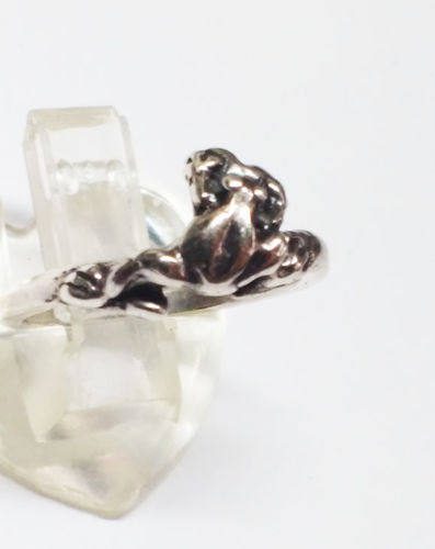 Frog Small Silver Ring 2