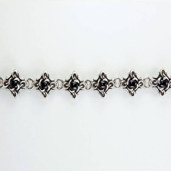 Sterling Silver Genuine Midnight Sapphire Bracelet 2