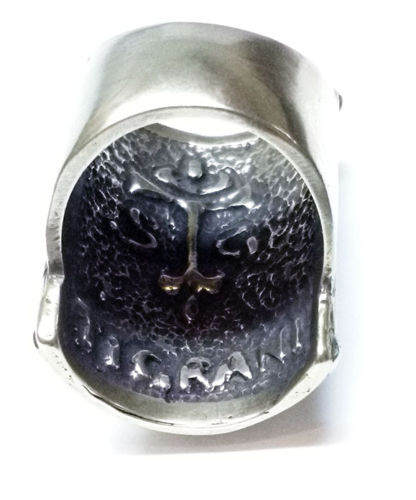 Horse Shield Silver Ring 3