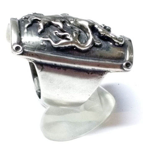 Horse Shield Silver Ring 4
