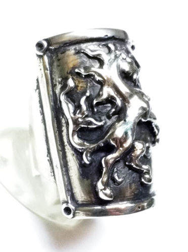 Horse Shield Silver Ring 5
