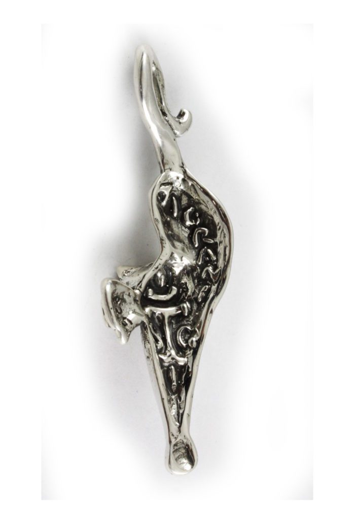 Happy Cat Sterling Silver Pendant 2