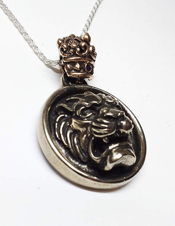 King Lion Silver Pendant 4