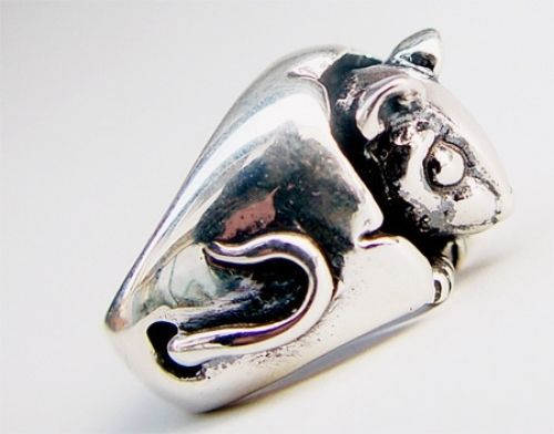 Rat Year V2 Sterling Silver Ring 4