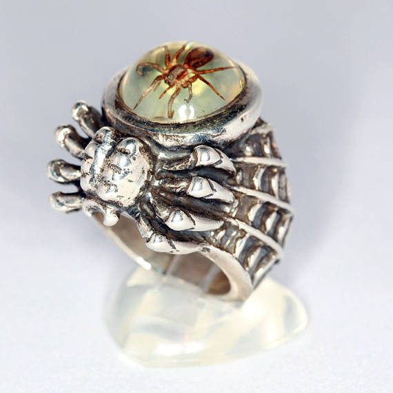 Spider Sterling Silver Ring 2
