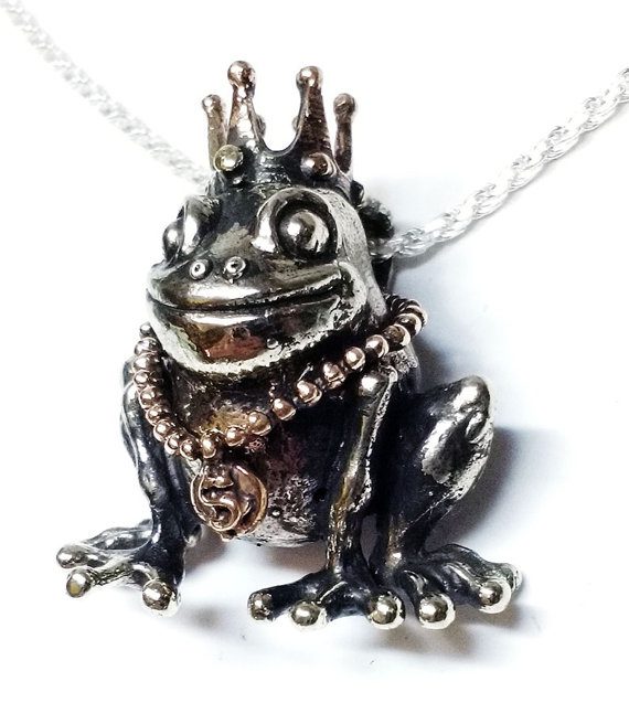 The Frog Prince Silver Pendant