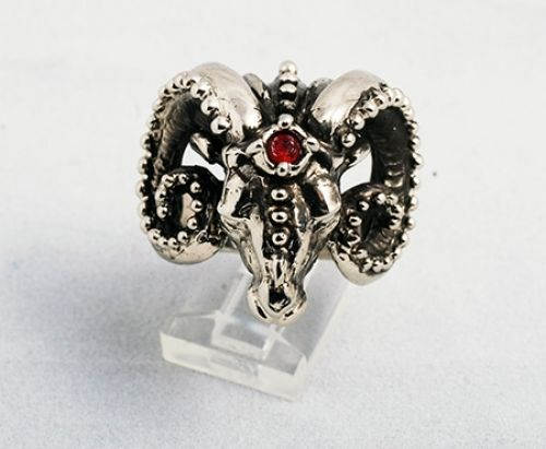 The Ram Head Silver Ring 2