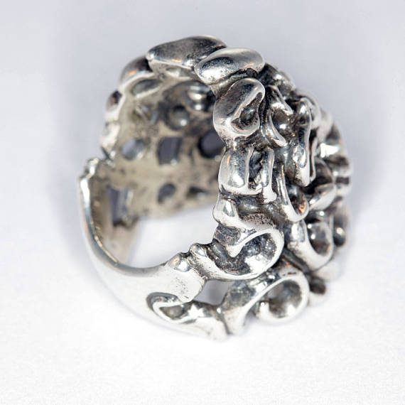 Tribal Lion Sterling Silver Ring 2
