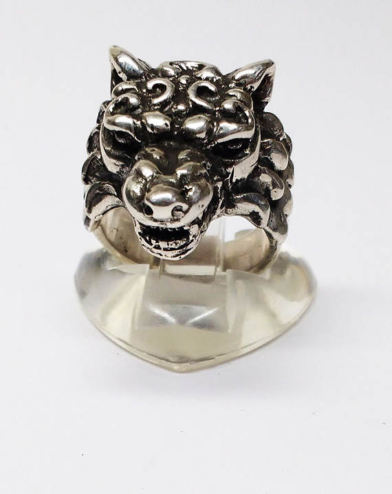 Wolf Silver Ring 2