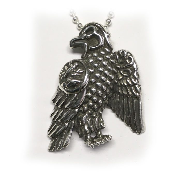 Tigrani New Sterling Silver With Letters Eagle Fase Pendant for Dashnaks 2