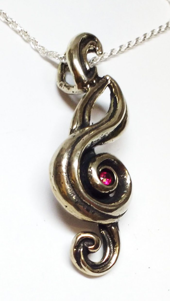 The Key Of Sole Silver Pendant 3