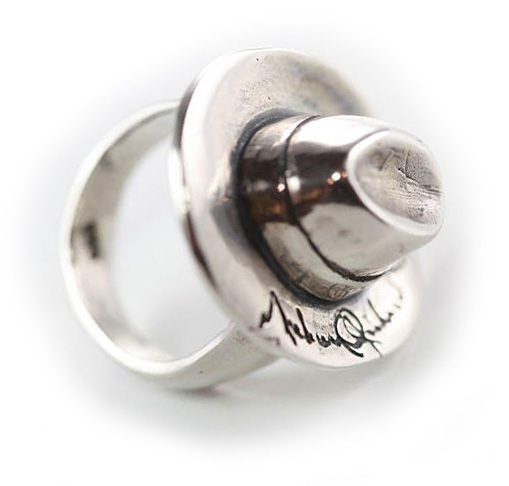 Michael Jackson Hat Sterling Silver Ring