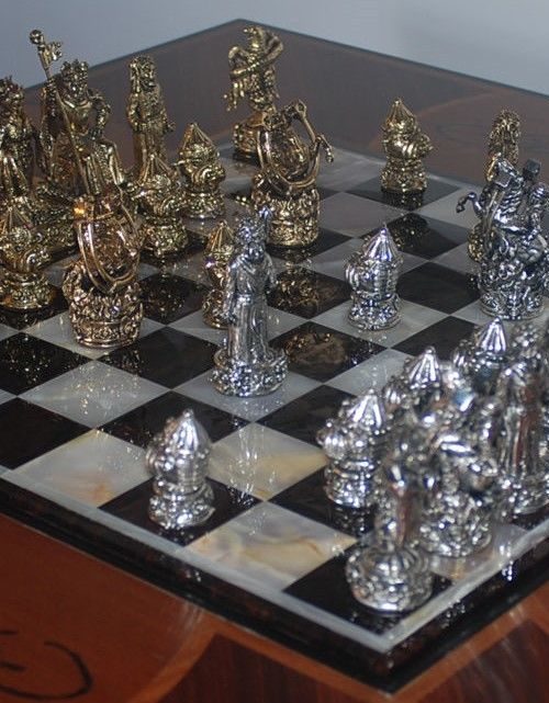 Tigrani “Ed Hardy” Sterling Silver Chess Set