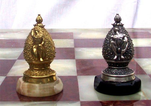 Tigrani Classic Erotic Sterling Silver Chess Set 4