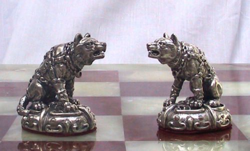 Tigrani “Animal Kingdom” Sterling Silver Chess set 6
