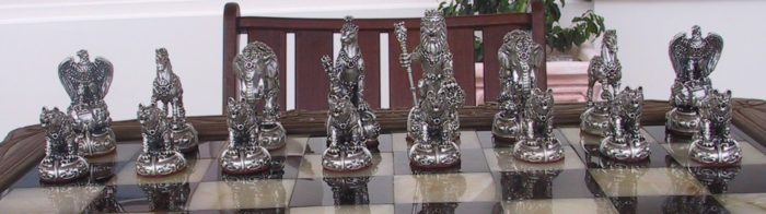 Tigrani “Animal Kingdom” Sterling Silver Chess set 4