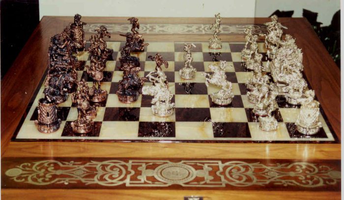 Tigrani Amazon Sterling Silver Chess set 10