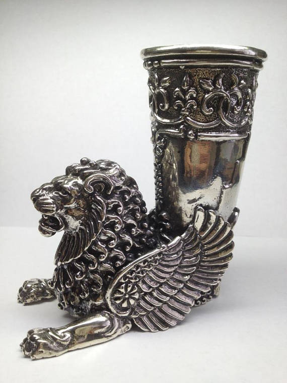 Sterling Silver Lion Cup